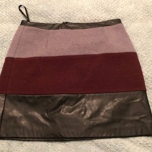 Short above the knew winter skirt